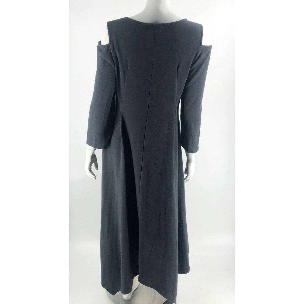 Reborn Maxi Dress Size XL Gray Cold Shoulder - Picture 3 of 5